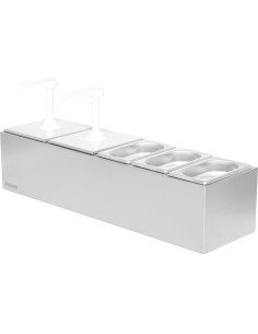 Commercial Twin 2 x 2.5 litre Pump Dispenser and 3x1.1 litre pans | Stalwart DA-NHGN164B 2