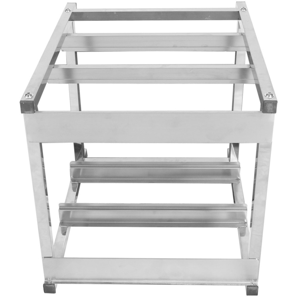 Dishwasher stand with 2 rack guides for dishwashers of Width 565-590mm &amp Depth 600-700mm | Stalwart DA-DWS02B