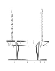 Commercial Ceiling Mounted Pot Rack Stainless Steel 1000x508mm | Stalwart DA-CMR10050