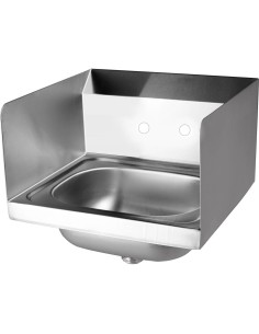 Wall mounted Hand Sink Wall mounted faucet Side splash Stainless steel | DA-HS15SP