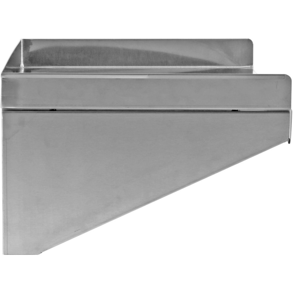 Wall shelf 1 level 3 sides upturn 1200x400x254mm Stainless steel | DA-WSW400120B