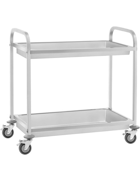 Deep Tray Serving/Service/Clearing Trolley Stainless steel 2 tier  860x540x940mm | DA-RDT2A