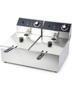 Commercial Fryer Double Electric 12 litre 5kW Countertop | DA-HEF82A
