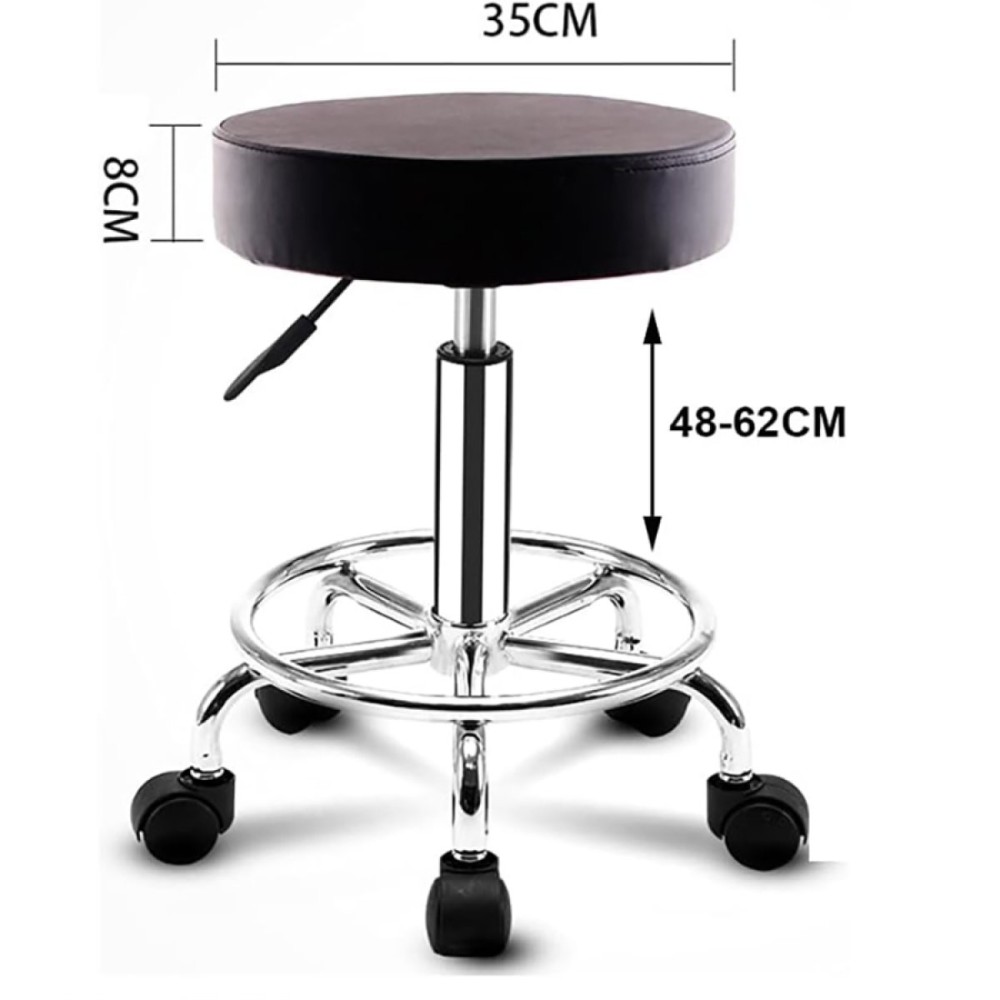 2pcs Black Height Adjustable Swivel Stool | Stalwart DA-WW115