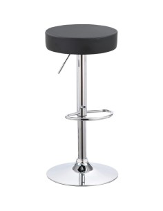Set of 2 Black Height Adjustable Barstool with Thick seat | Stalwart DA-WW120