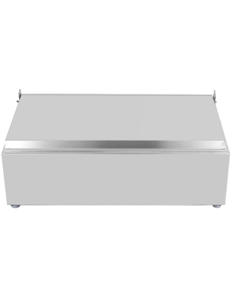 Commercial Condiment Holder with lid including 3xGN1/6-150mm containers Stainless steel | Stalwart DA-CHD03ADFL