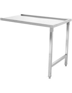Unloading table Right side 600x650x850mm No bottom shelf No splashback Stainless steel | Stalwart DA- SWT6065L