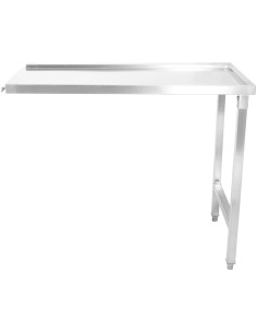 Unloading table Right side 600x650x850mm No bottom shelf No splashback Stainless steel | Stalwart DA- SWT6065L 2