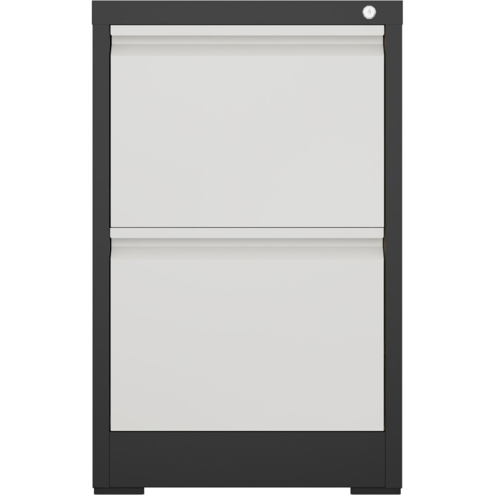 Professional Filing Cabinet 2 drawer 460x620x720mm Dark Grey & White | Stalwart DA-MXDC1DARKGREY