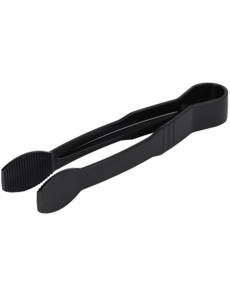 9&quot Catering Flat Buffet Tongs Black Polycarbonate| DA-FLATTONG9