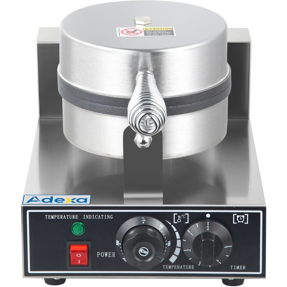 Commercial Waffle maker Single Round | Stalwart DA-HWB1