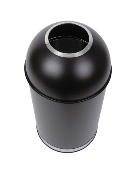 Commercial Open-Top Waste Bin 65 Litres Black | Stalwart DA-JY981065L
