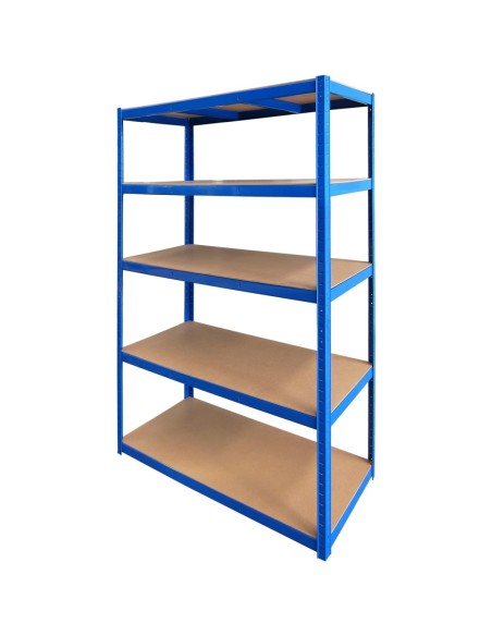 Commercial Blue Heavy Duty Shelving Unit 5 Shelves 2000kg Loading Capacity 1800x600x1800mm | Stalwart DA-MD18060BLUE