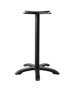 Black Aluminium Table base 720mm Bar height 1080mm| Stalwart DA-F037H