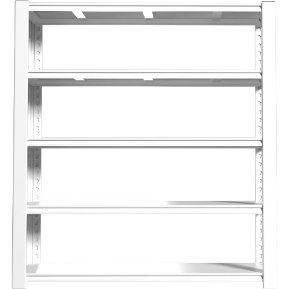 Commercial Shelving Unit 5 Tier 35kg 1200x460x1980mm White | Stalwart DA-SART254