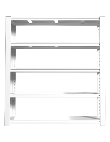 Commercial Shelving Unit 5 Tier 35kg 1200x460x1980mm White | Stalwart DA-SART254