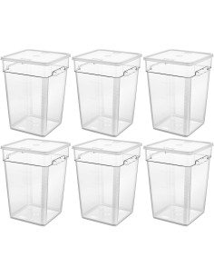 Pack of 6 Food storage Container with lid 20.8 litre 290x300x400mm Polypropylene | DA-GSPP22+GSPPL12