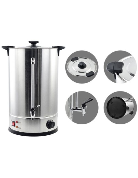Commercial Water Boiler Double wall 26 litres Stainless steel | Stalwart DA-VICWBW45