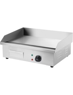 Commercial Griddle Smooth 550x430x240mm 3kW Electric | Stalwart DA-HEG818