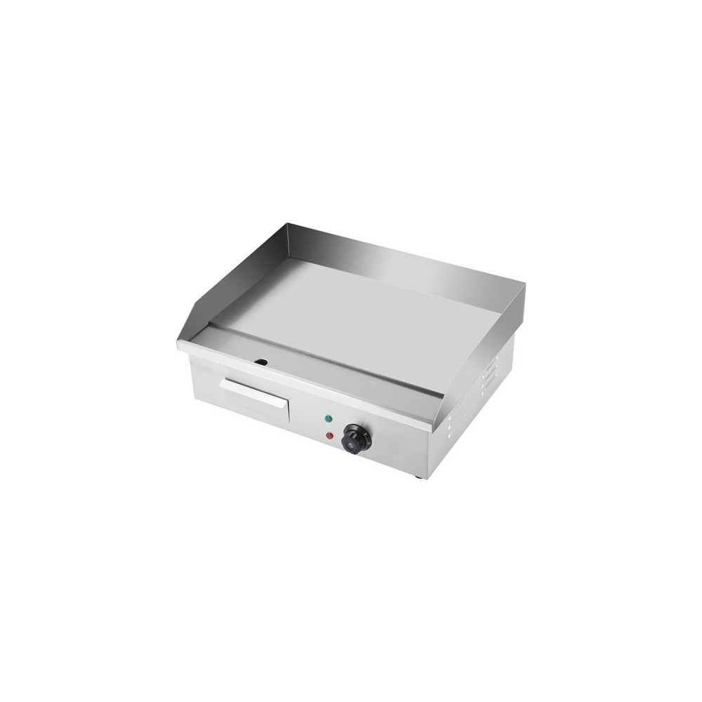 Commercial Griddle Smooth 550x430x240mm 3kW Electric | Stalwart DA-HEG818