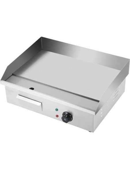 Commercial Griddle Smooth 550x430x240mm 3kW Electric | Stalwart DA-HEG818