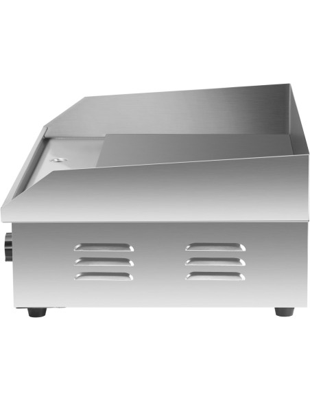 Commercial Griddle Smooth 550x430x240mm 3kW Electric | Stalwart DA-HEG818