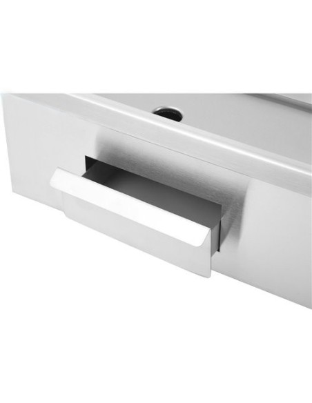 Commercial Griddle Smooth 550x430x240mm 3kW Electric | Stalwart DA-HEG818