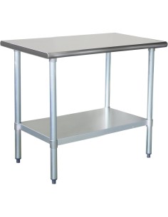Commercial Stainless Steel Work Table Bottom shelf 700x600x900mm | Stalwart DA-WT6070G