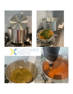 Professional Sauce Pot with Lid Aluminium 37 litres | Stalwart DA-ALPOT40 2
