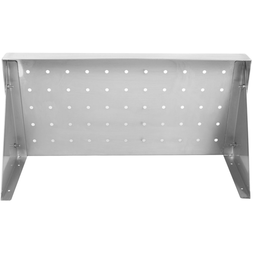 Wall Shelf Perforated 1 tier Stainless steel 1800x400x254mm | Stalwart DA-WSW40180P