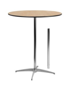Bistro Bar Table Plywood 760mm Round Adjustable Height 760/1060mm | Stalwart DA-F102130 2