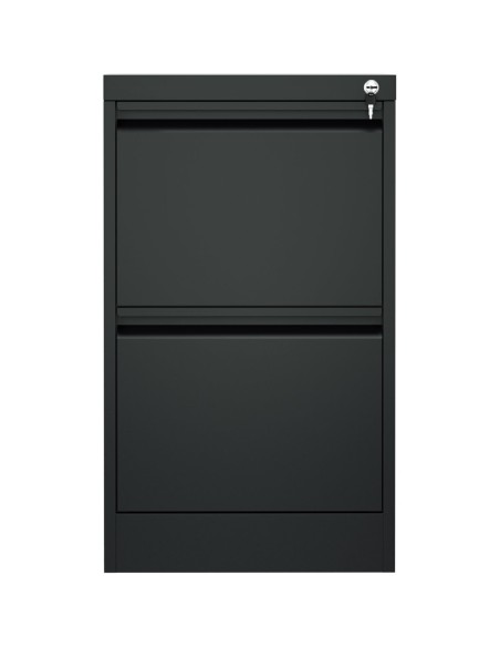 Professional Filing Cabinet 2 drawer 460x620x720mm Black | Stalwart DA-MXDC1BLACK