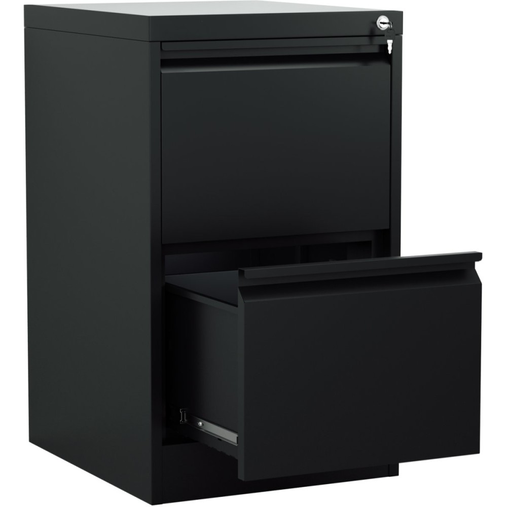 Professional Filing Cabinet 2 drawer 460x620x720mm Black | Stalwart DA-MXDC1BLACK