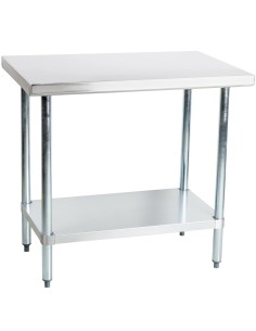 Commercial Work table Stainless steel Bottom shelf 750x600x900mm | DA-WTG600X750