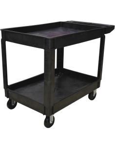 Professional Utility Trolley Multi-purpose 2 tier 1180x650x845mm | Stalwart DA-JYUPC01