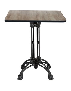 Black Decorative Table base Standard height Powder Coated Black | Stalwart DA-GS60230 2