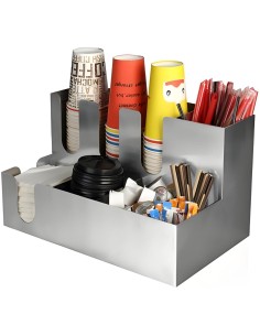 Stainless Steel Cup Holder / Dispenser Φ100mm Cups 3 Stacks | Stalwart DA-62002