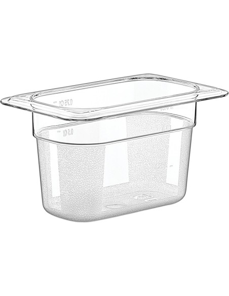 Polycarbonate Gastronorm Pan GN1/9 Depth 100mm | Stalwart DA-GNP19100