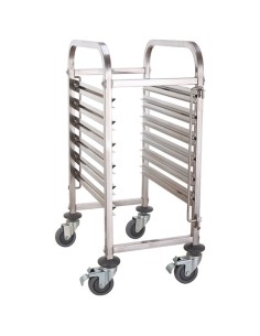 Rack/Tray/Pan Trolley Stainless steel Gastronorm GN1/1 6 tier | DA-RT1106