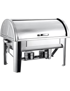 Roll top Chafer GN1/1 Stainless steel Mirror polish 9 litres | DA-R23301
