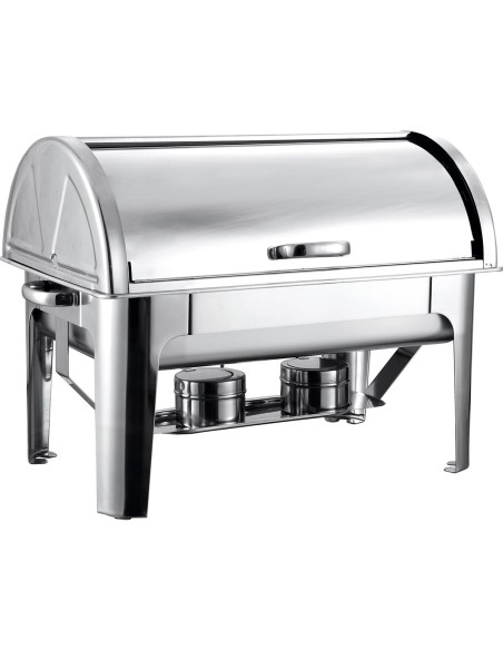 Roll top Chafer GN1/1 Stainless steel Mirror polish 9 litres | DA-R23301