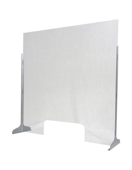 Freestanding Sneeze Guard/Plastic Divider Screen 1000x1000mm Clear | DA-AC80011