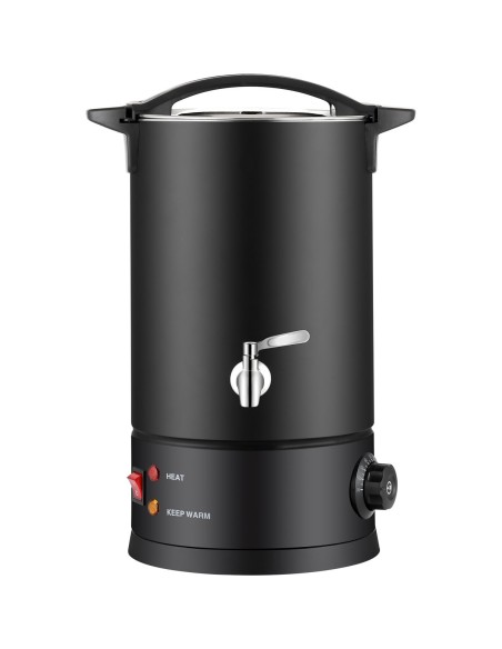 Commercial 45 litres Water Boiler Double Wall Insulated Black | Stalwart VICWBWB45