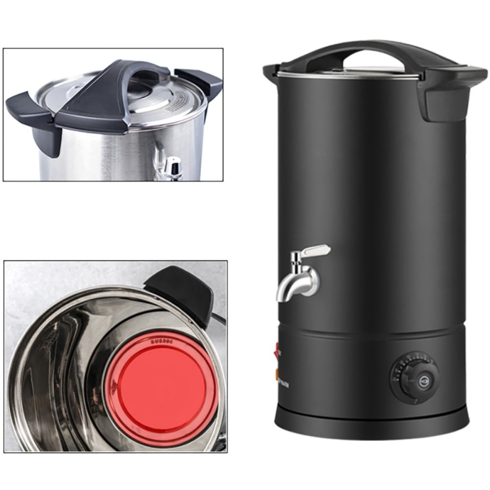 Commercial 45 litres Water Boiler Double Wall Insulated Black | Stalwart VICWBWB45