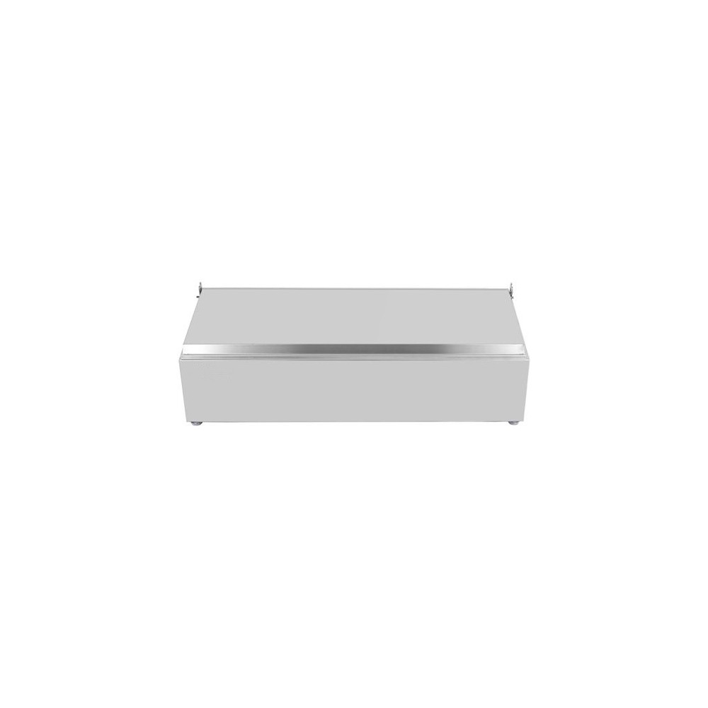Commercial Condiment Holder with lid including 4xGN1/4-100mm containers Stainless steel | Stalwart DA-CHE04AFL