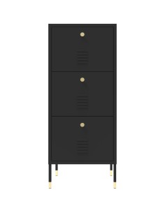 Metal Storage Cabinet 3 Drawers 420x400x1015mm Black | Stalwart DA-HMA12