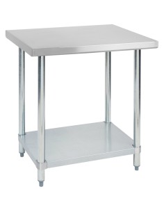 Commercial Stainless Steel Work Table Bottom shelf 700x700x900mm | Stalwart DA- WT7070G
