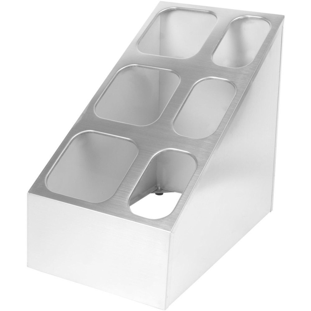 Commercial Condiment Pan Holder including 3xGN1/6  3xGN1/9 pans ladles | Stalwart DA-CHM01PCFL