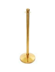 Rope Stanchion with Ball top 320x1000mm Gold | Stalwart DA-GBP02B