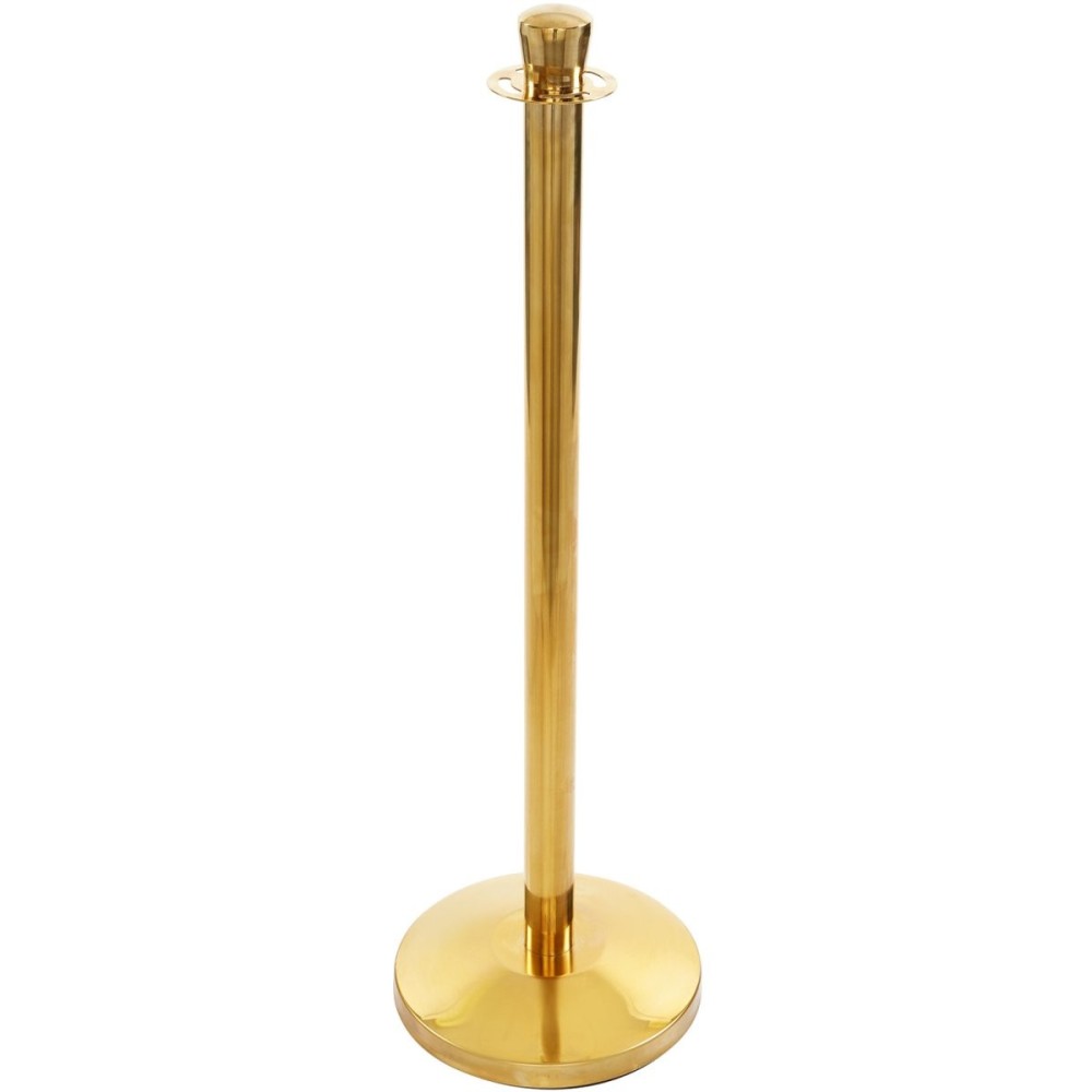 Rope Stanchion with Ball top 320x1000mm Gold | Stalwart DA-GBP02B